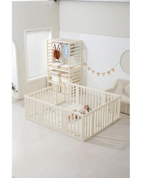 Манеж-стеллаж UNIX Kids 2 в 1 White