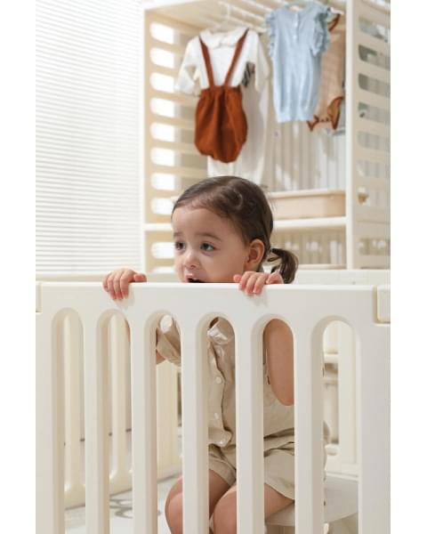 Манеж-стеллаж UNIX Kids 2 в 1 White