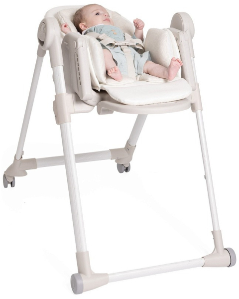 Стульчик для кормления Chicco Polly Armonia, Motherpearl (Бежевый)
