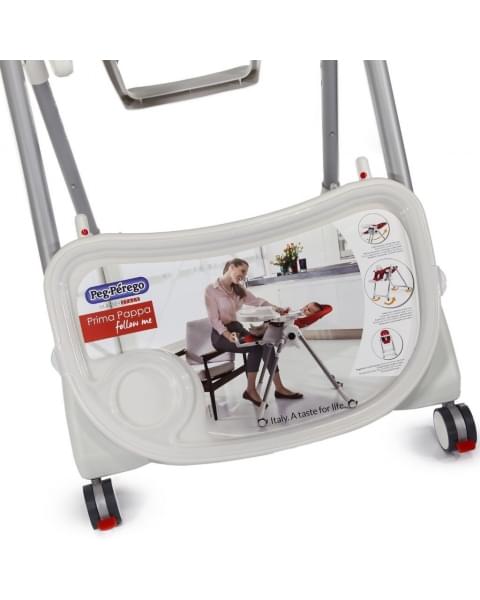 Стульчик для кормления Peg-Perego Prima Pappa Follow Me, Paloma (Бежевый)
