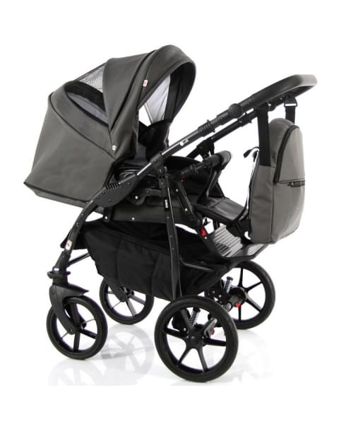 Детская коляска Sevillababy Uno 2 в 1 т.серый экокожа