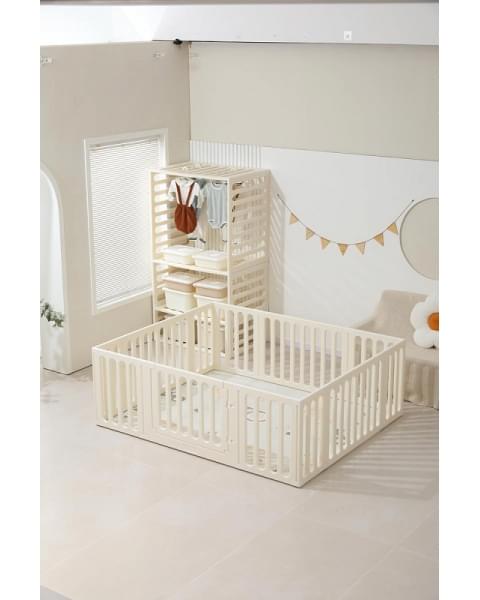 Манеж-стеллаж UNIX Kids 2 в 1 White