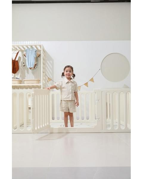 Манеж-стеллаж UNIX Kids 2 в 1 White