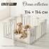 Манеж UNIX Kids Ocean 114x114 см Grey