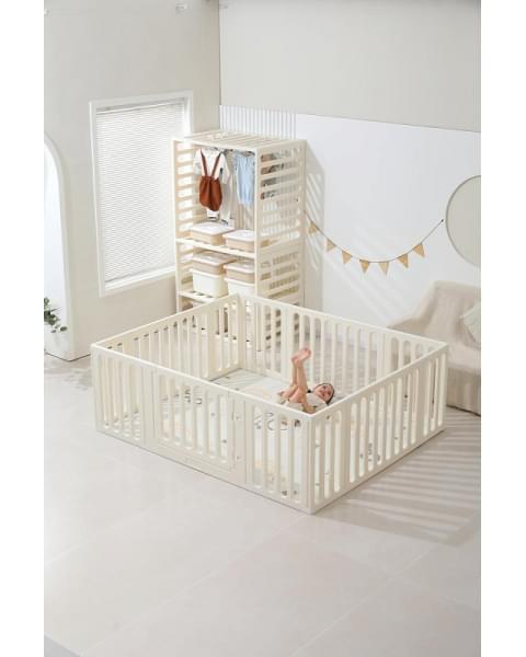 Манеж-стеллаж UNIX Kids 2 в 1 White