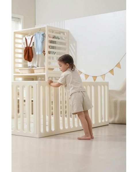 Манеж-стеллаж UNIX Kids 2 в 1 White