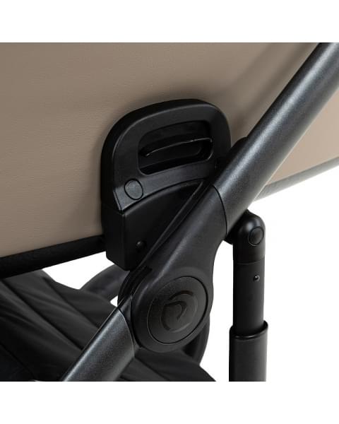 Детская коляска Roan Bass Next Кожа 2.0 3 в 1 с автокреслом Tutis Elo Lux EduSky Black BNL/71/2 Cappucino/Black/ руч.Коричневый