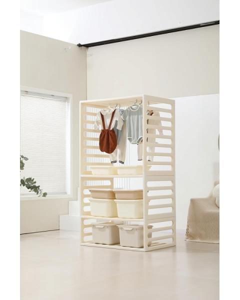 Манеж-стеллаж UNIX Kids 2 в 1 White