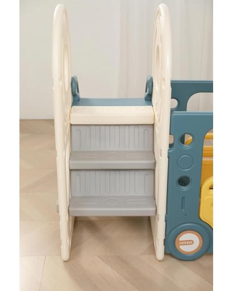 Игровой комплекс с горкой UNIX Kids Bus 171 см Yellow