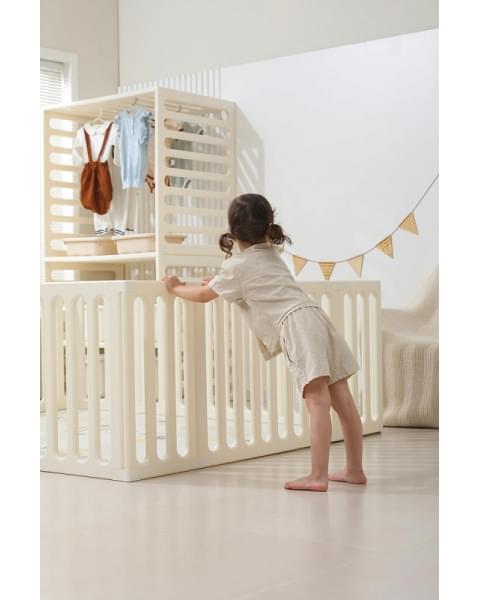 Манеж-стеллаж UNIX Kids 2 в 1 White