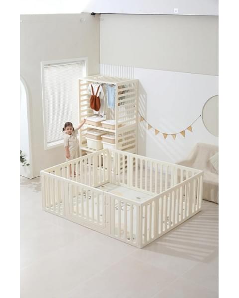 Манеж-стеллаж UNIX Kids 2 в 1 White