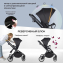 Детская коляска Farfello Baby Shell 3 в 1 2024 чёрный