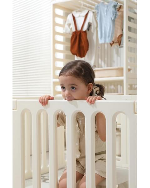 Манеж-стеллаж UNIX Kids 2 в 1 White