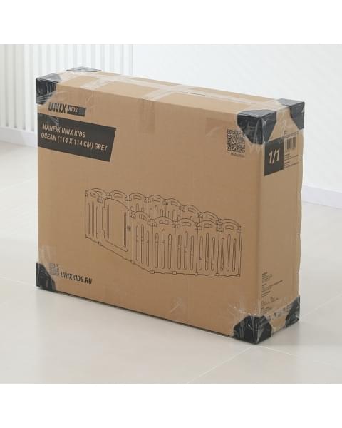 Манеж UNIX Kids Ocean 114x114 см Grey