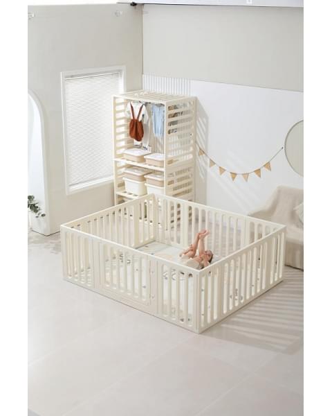 Манеж-стеллаж UNIX Kids 2 в 1 White