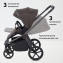 Детская коляска Rant Flex Therm Soft 4 в 1 с автокреслом Miro и базой Shine Brown