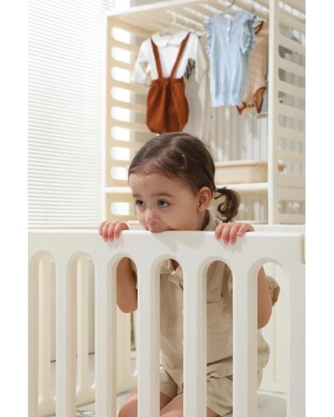 Манеж-стеллаж UNIX Kids 2 в 1 White