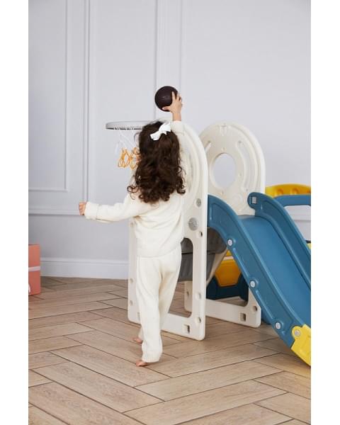 Игровой комплекс с горкой UNIX Kids Bus 171 см Yellow