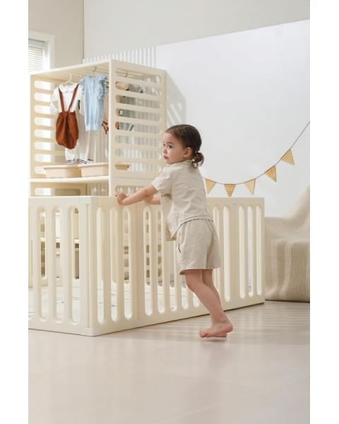 Манеж-стеллаж UNIX Kids 2 в 1 White