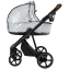Детская коляска Roan Sol Vintage Leather 2.0 3 в 1 с автокреслом Tutis Elo Lux Edusky Black SL/12/L Island Stone /Black/ руч.Коричневый