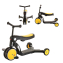 Трехколесный самокат Pituso HD-200 5 в 1, Yellow (Желтый)