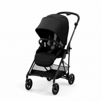 Коляска прогулочная Cybex Melio, Carbon Deep Black / Черный (С дождевиком)