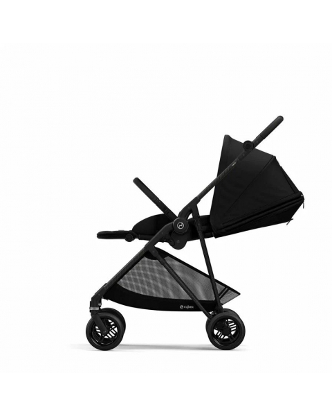 Коляска прогулочная Cybex Melio, Carbon Deep Black / Черный (С дождевиком)