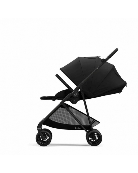 Коляска прогулочная Cybex Melio, Carbon Deep Black / Черный (С дождевиком)