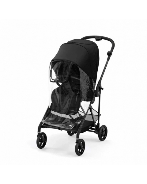 Коляска прогулочная Cybex Melio, Carbon Deep Black / Черный (С дождевиком)