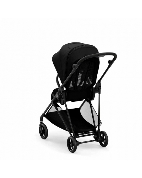 Коляска прогулочная Cybex Melio, Carbon Deep Black / Черный (С дождевиком)