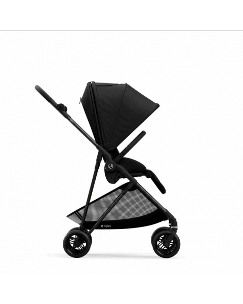 Коляска прогулочная Cybex Melio, Carbon Deep Black / Черный (С дождевиком)