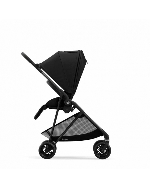 Коляска прогулочная Cybex Melio, Carbon Deep Black / Черный (С дождевиком)