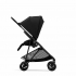 Коляска прогулочная Cybex Melio, Carbon Deep Black / Черный (С дождевиком)