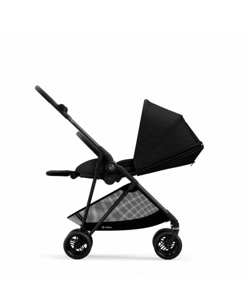 Коляска прогулочная Cybex Melio, Carbon Deep Black / Черный (С дождевиком)