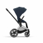 Коляска прогулочная Cybex Priam IV шасси Chrome Brown, Nautical Blue (Темно-синий)