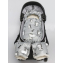 Конверт зимний меховой Amarobaby Snowy Baby, Динозавры / Серый, 85 см