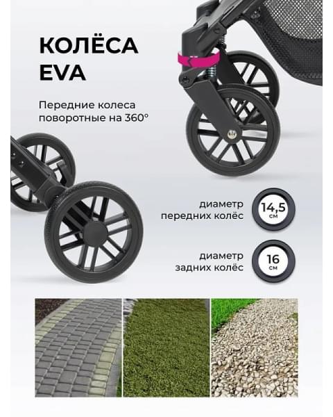 Kоляска детская прогулочная Farfello Comfy Go Comfort 2025 CG-016, фиолетовый