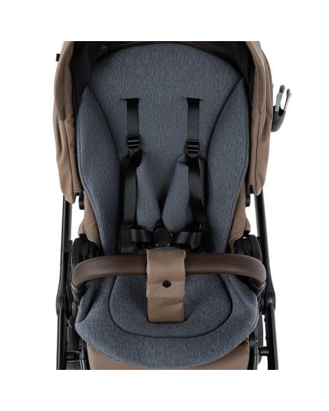 Детская коляска Roan Sol Vintage Leather 2.0 3 в 1 с автокреслом Tutis Elo Lux Edusky Black SL/11/L Camel/Black/руч.Тем.коричневый