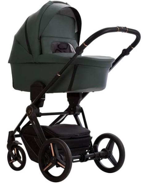 Детская коляска Bebetto Monti Pro 2 в 1 02 Stella т.зеленая кожа