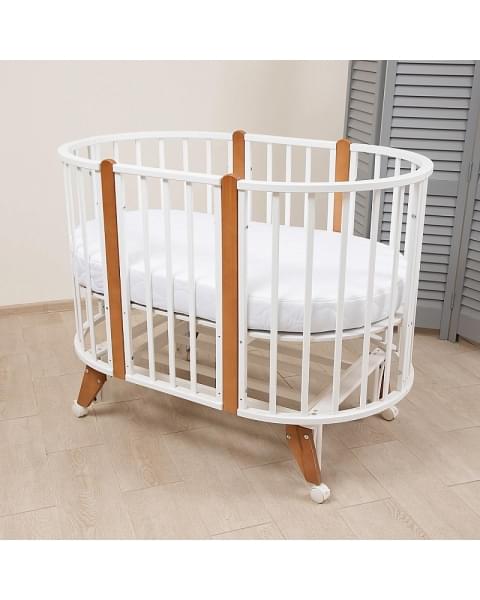 Детская кровать трансформер Pituso Stella 6 в 1 106501-6 Белый-Бук