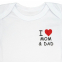 Комплект боди Amarobaby Love, короткий рукав, 2 шт. 62
