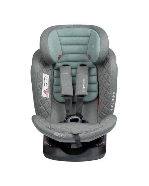 Автокресло Indigo Smart Isofix серый-зеленый