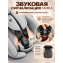Автокресло с опорной ногой Amarobaby Security, i-Size, для детей 40-150 см, серый