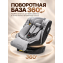 Автокресло с опорной ногой Amarobaby Security, i-Size, для детей 40-150 см, серый