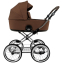 Детская коляска Roan Bass Next Classic 2.0 d14 3 в 1 с автокреслом Tutis Elo Lux EduSky Black BSNC/91/2 Mocha Mousse/Black/руч.Cappuccino
