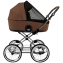 Детская коляска Roan Bass Next Classic 2.0 d14 3 в 1 с автокреслом Tutis Elo Lux EduSky Black BSNC/91/2 Mocha Mousse/Black/руч.Cappuccino
