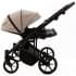 Детская коляска для двойни Adamex Leo Duo Deluxe 3 в 1 DUO-SA7 (СВ.БЕЖЕВАЯ КОЖА)
