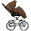 Детская коляска Roan Bass Next Classic 2.0 d14 3 в 1 с автокреслом Tutis Elo Lux EduSky Black BSNC/91/2 Mocha Mousse/Black/руч.Cappuccino