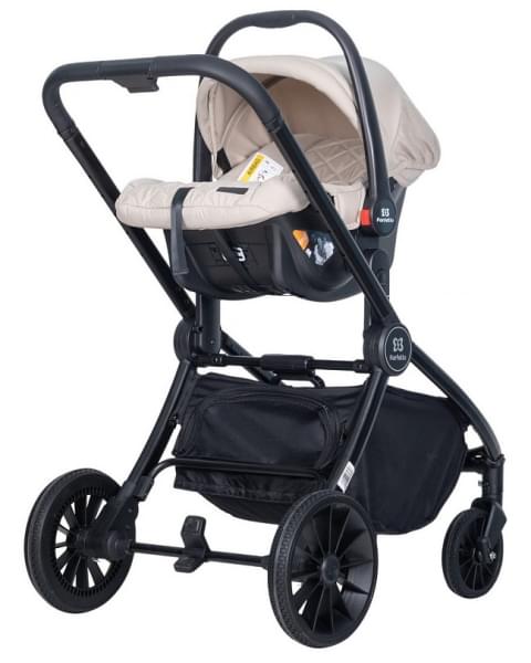 Детская коляска Farfello Baby Shell 3 в 1 2024 кофейный