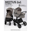 Детская коляска AmaroBaby Motus Premium Ecco 3 в 1 мокко